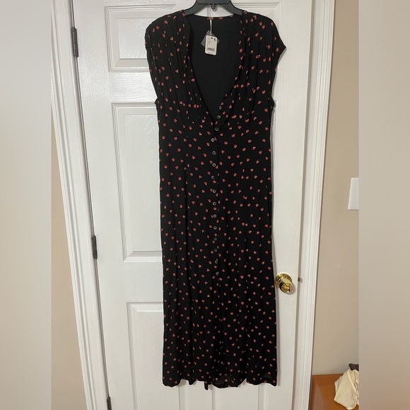 NWT Free People Rosemary Printed Midi - Picture 7 of 7